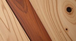 harmonious wood tone blending