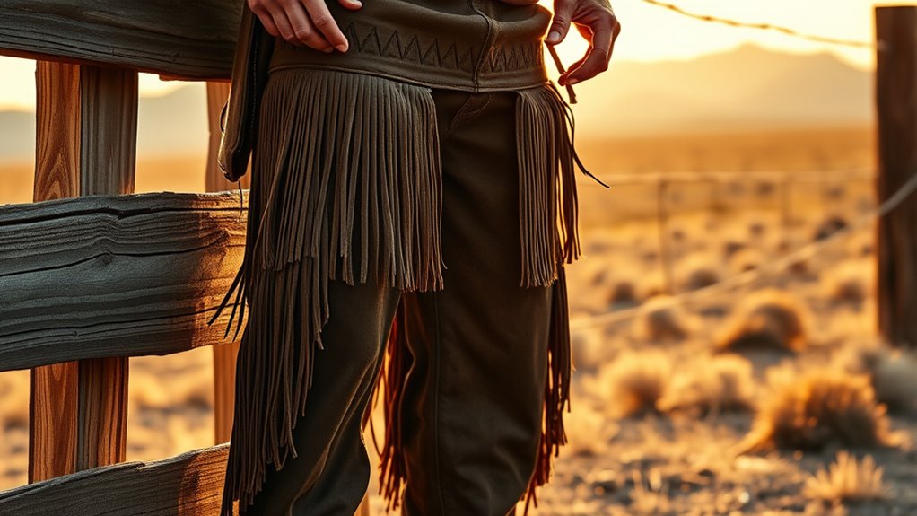 history of suede and fringe