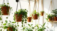indoor hanging plant setups