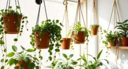 indoor hanging plant setups