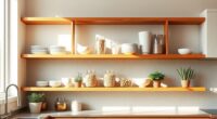 kitchen open shelving pros