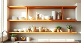 kitchen open shelving pros