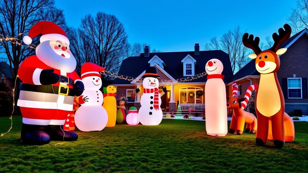 large holiday inflatable decor