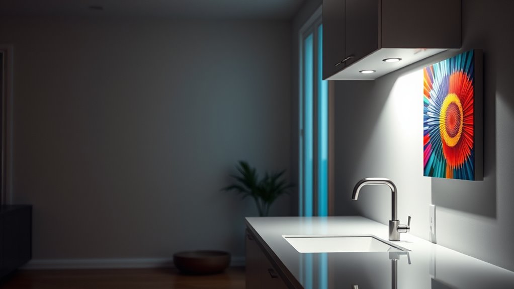 layered lighting enhances ambiance