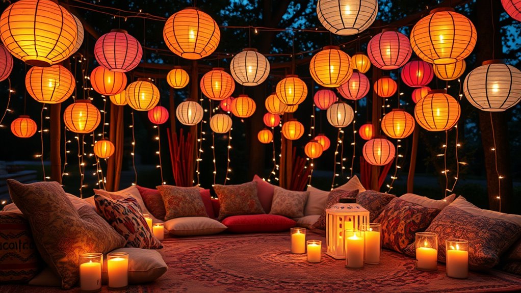 layered outdoor lighting ambiance
