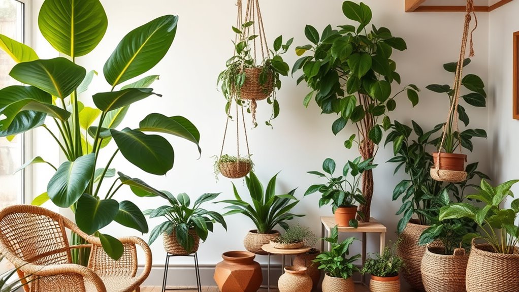 low light boho houseplants