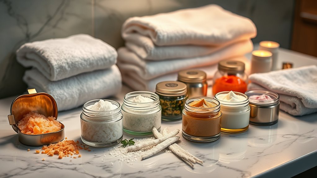 luxury body scrub sets