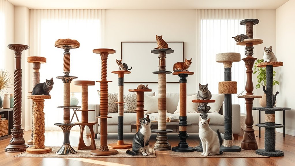 luxury cat scratching posts