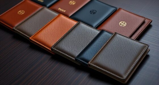 luxury leather passport sets
