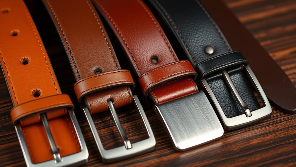 luxury men s leather belts