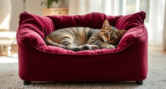 luxury orthopedic cat beds