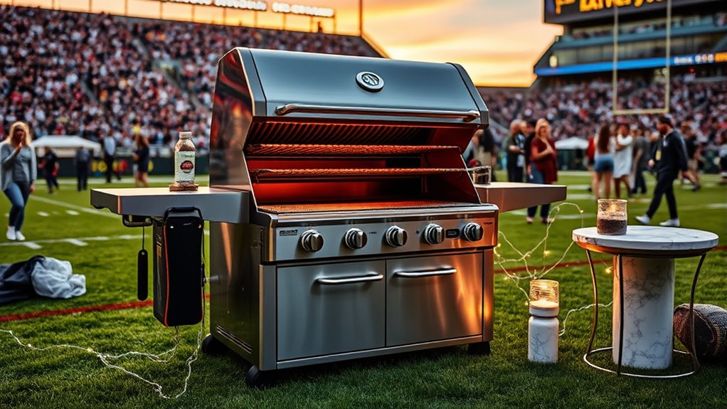 luxury portable tailgate grills