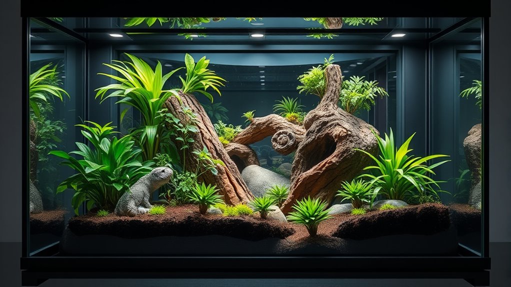 luxury reptile terrarium designs