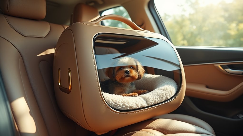 luxury travel dog carriers
