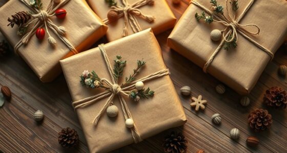 mindful boho gift wrapping