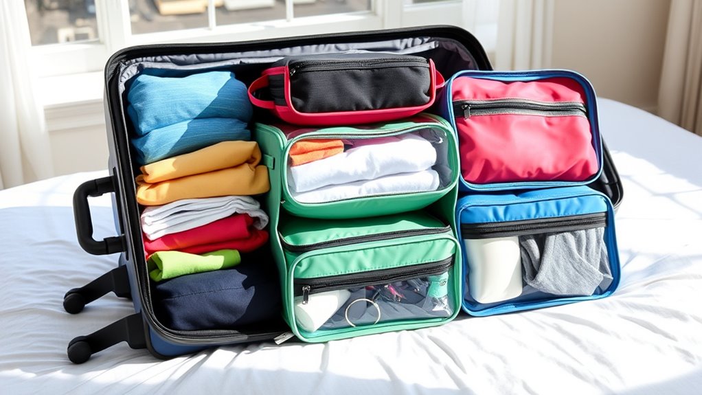 packing cubes for efficient organization