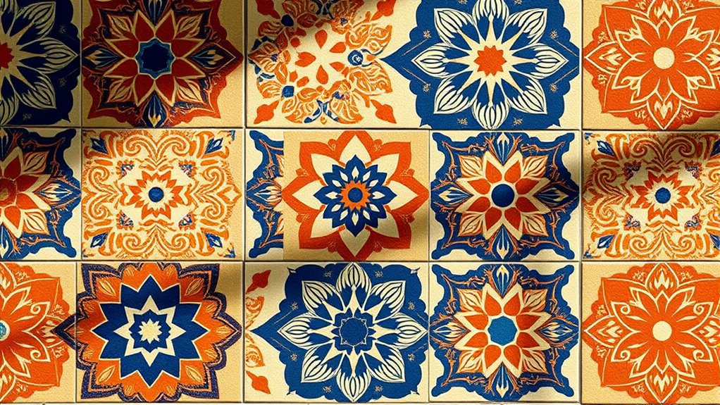 peel and stick boho tiles