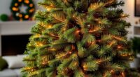 realistic pre lit christmas trees