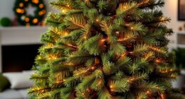 realistic pre lit christmas trees
