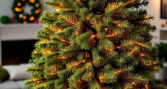 realistic pre lit christmas trees