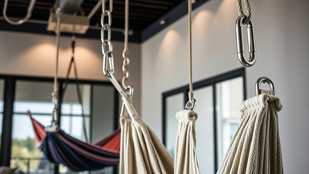 secure indoor swing installation