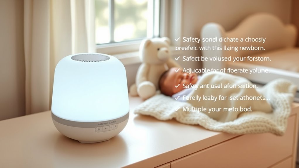 selecting safe effective white noise