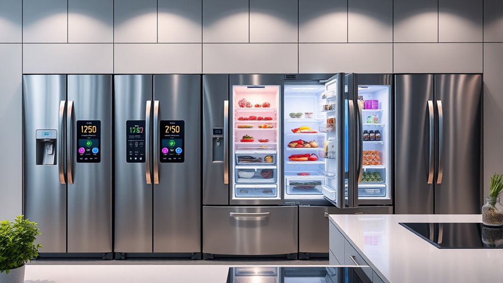smart refrigerators with touchscreens