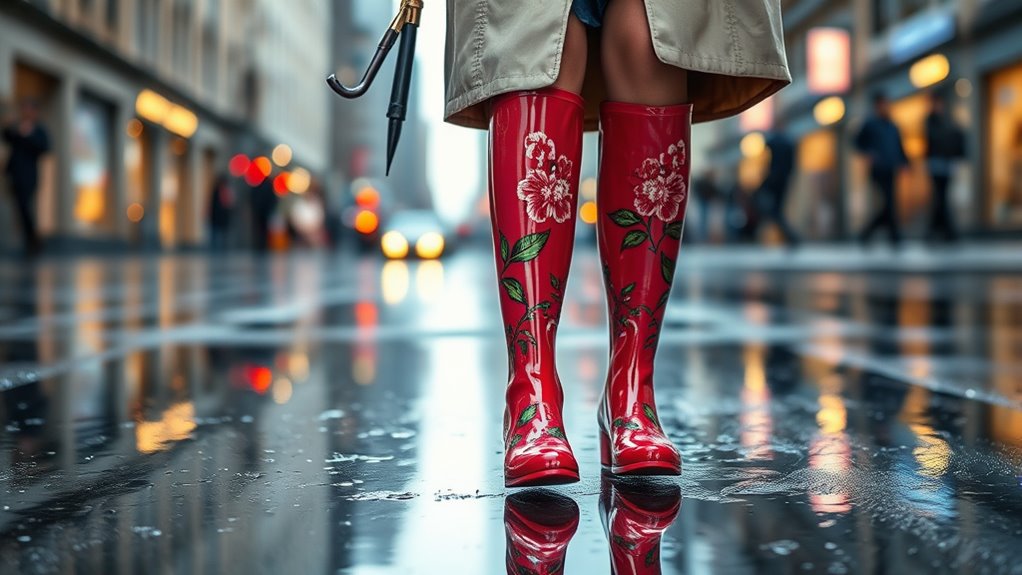 stylish durable rain footwear