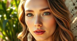 subtle boho makeup style