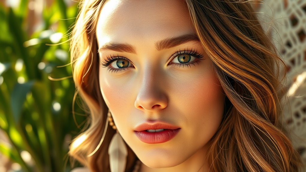 subtle boho makeup style