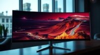 top curved monitors 2025
