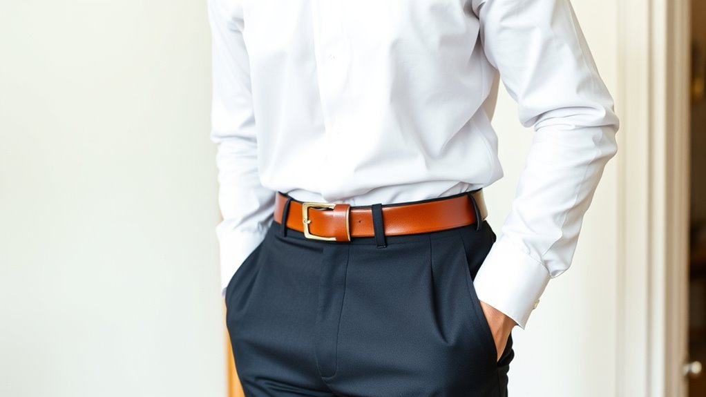 tuck tie belt for proportions