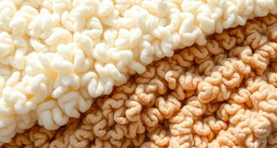 warm plush textured fabrics