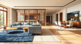 zoning with rugs screens