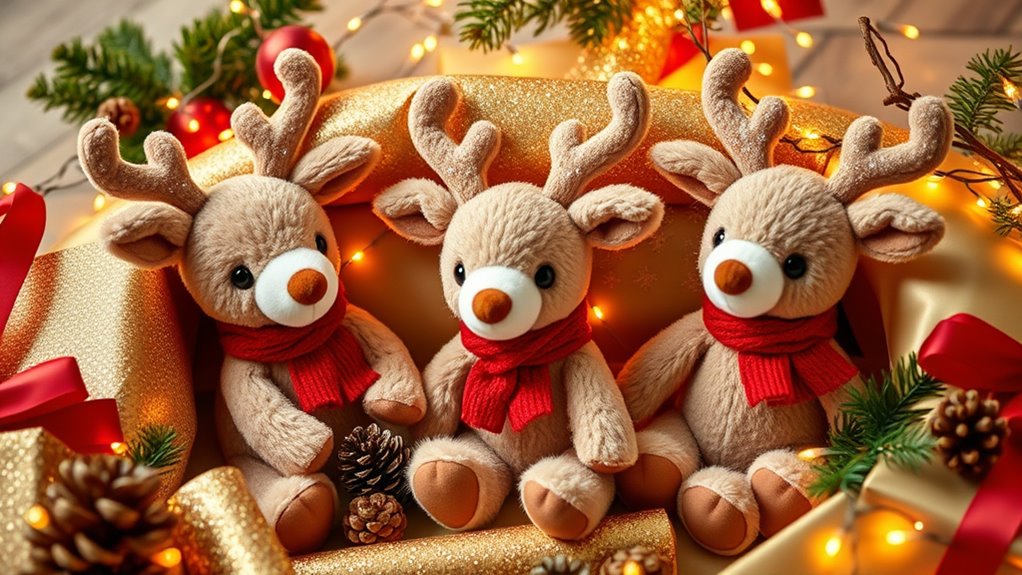 choosing festive plush gifts