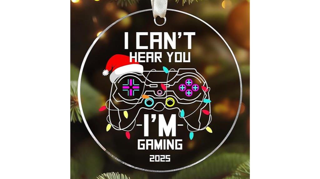 gaming themed christmas ornament