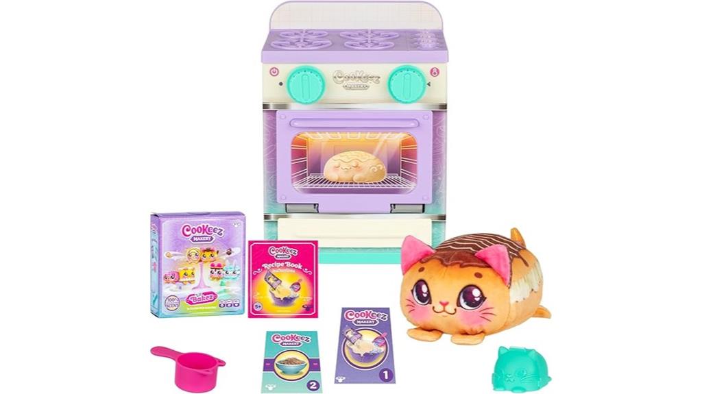 mini oven and plush toy
