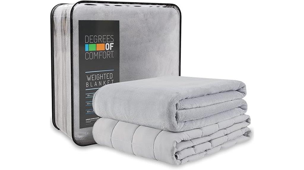 removable cover weighted blanket