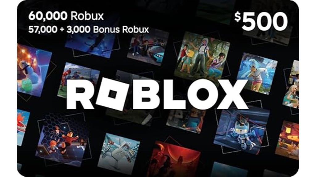 robux gift card 60000