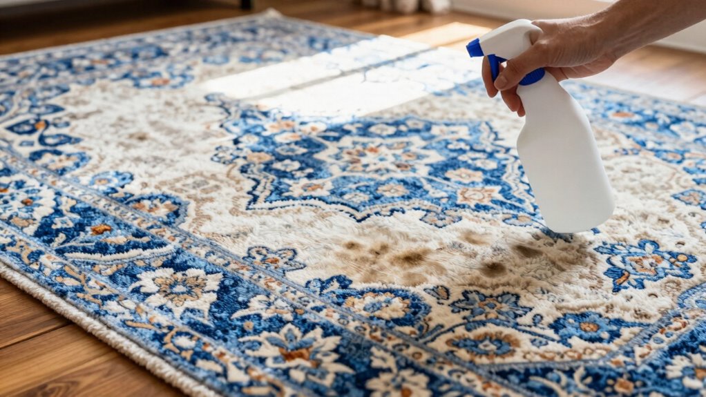 act promptly blot clean