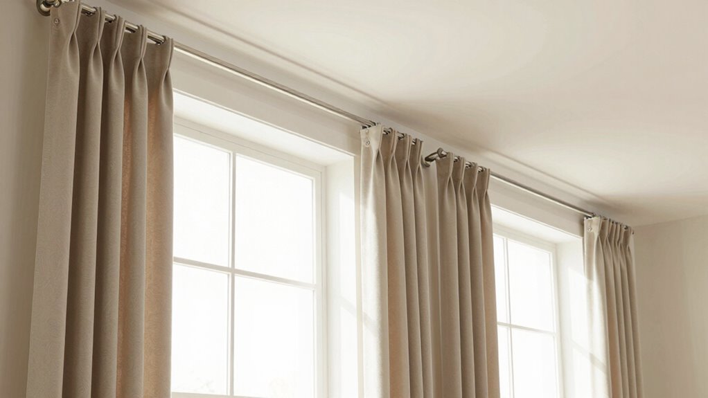 avoid low curtain rod placement