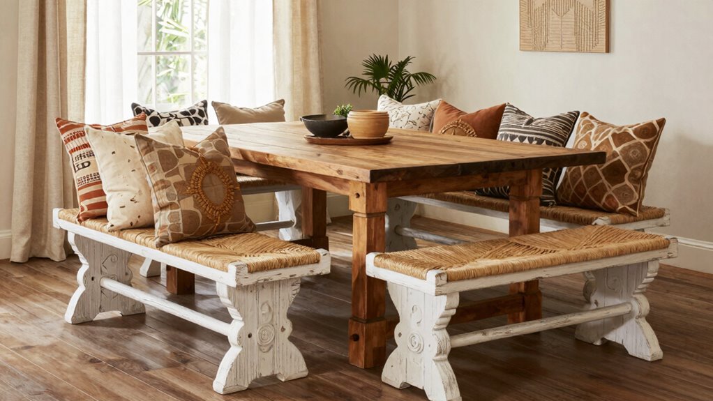 choosing suitable boho bench