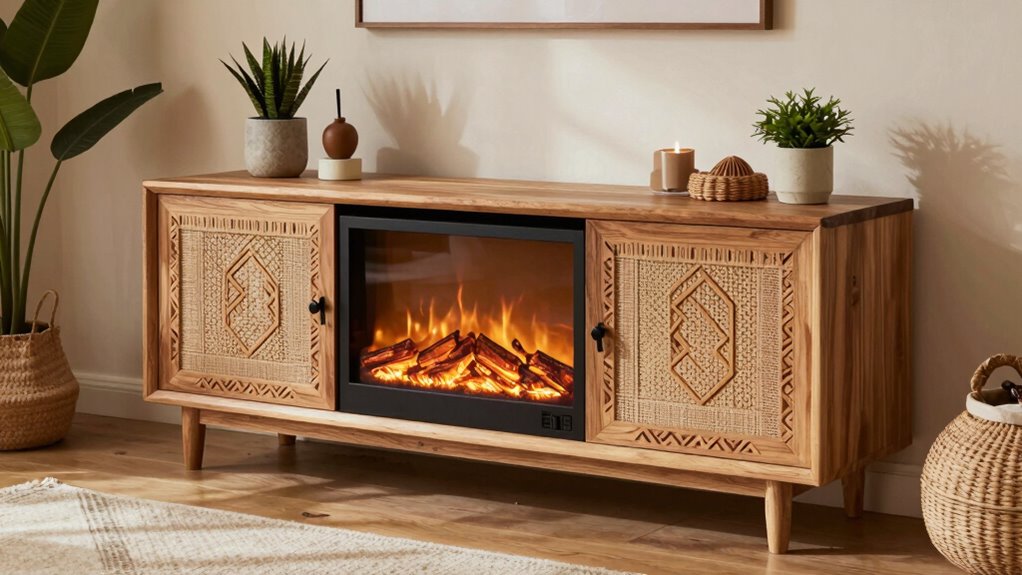 choosing suitable boho fireplace