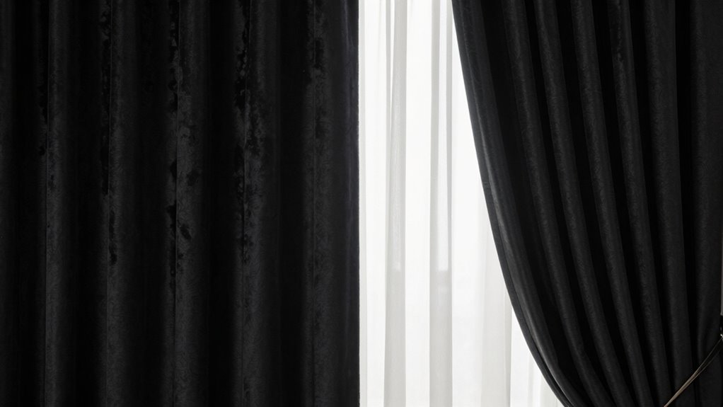 dense dark layered fabrics