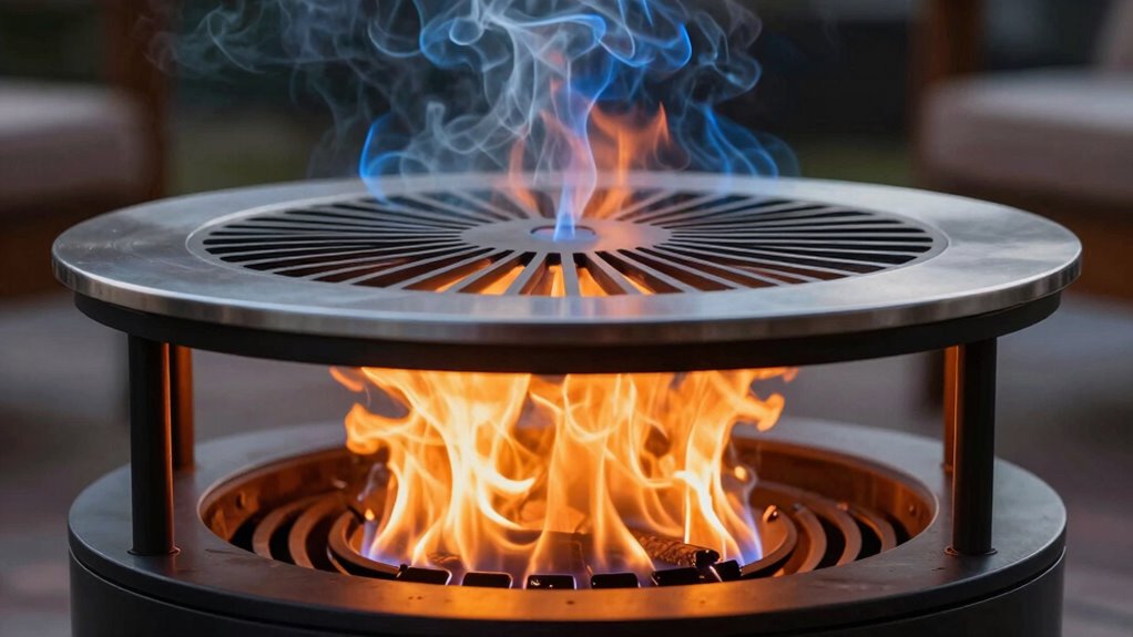 enhanced airflow for efficient combustion