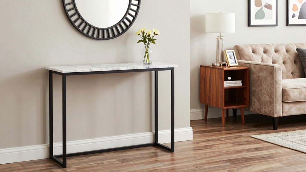 functional stylish console placement