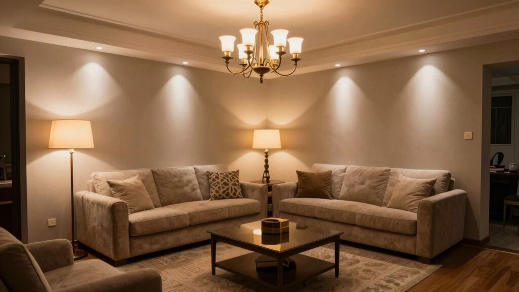 layered lighting for comfort