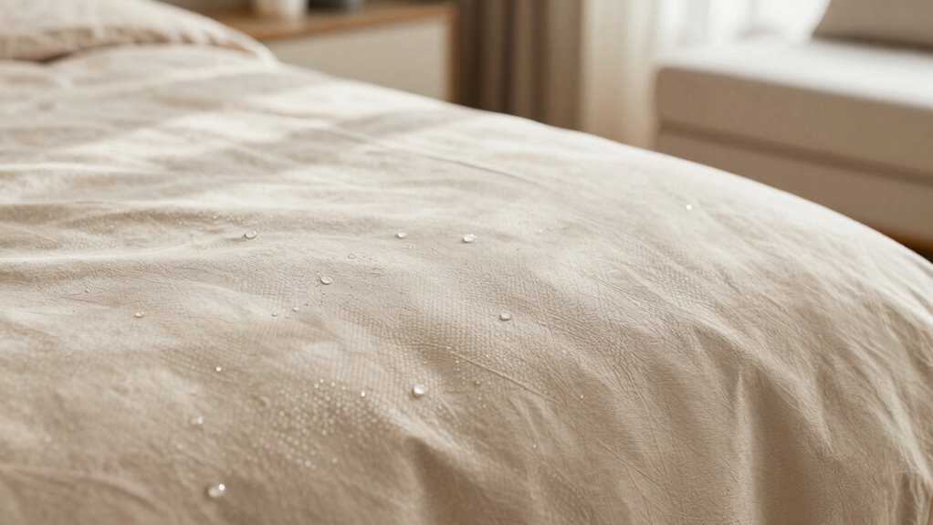 liquid repelling fabric protective barrier