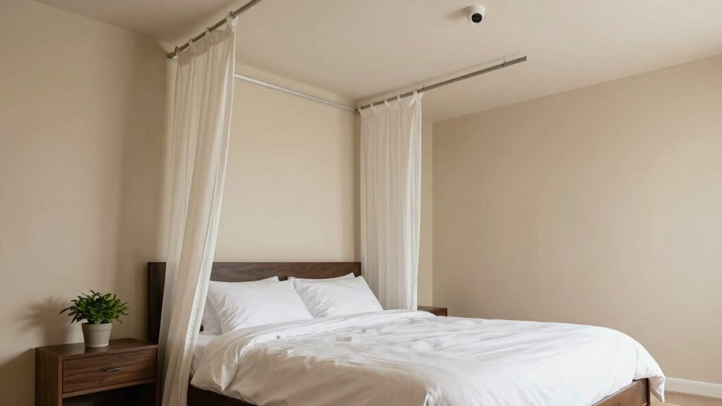 low ceiling canopy bed tips