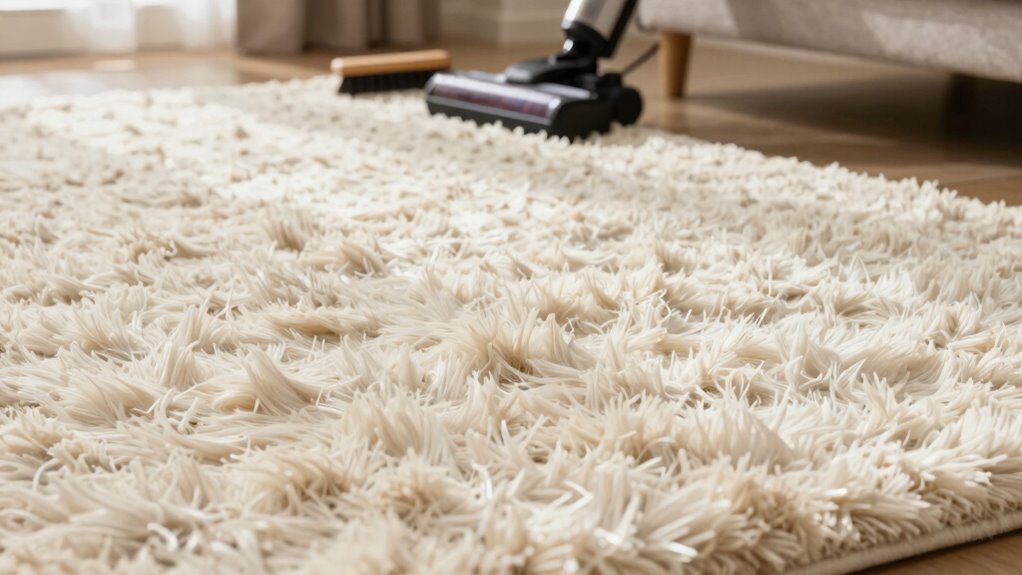 maintain rug fluffiness effectively